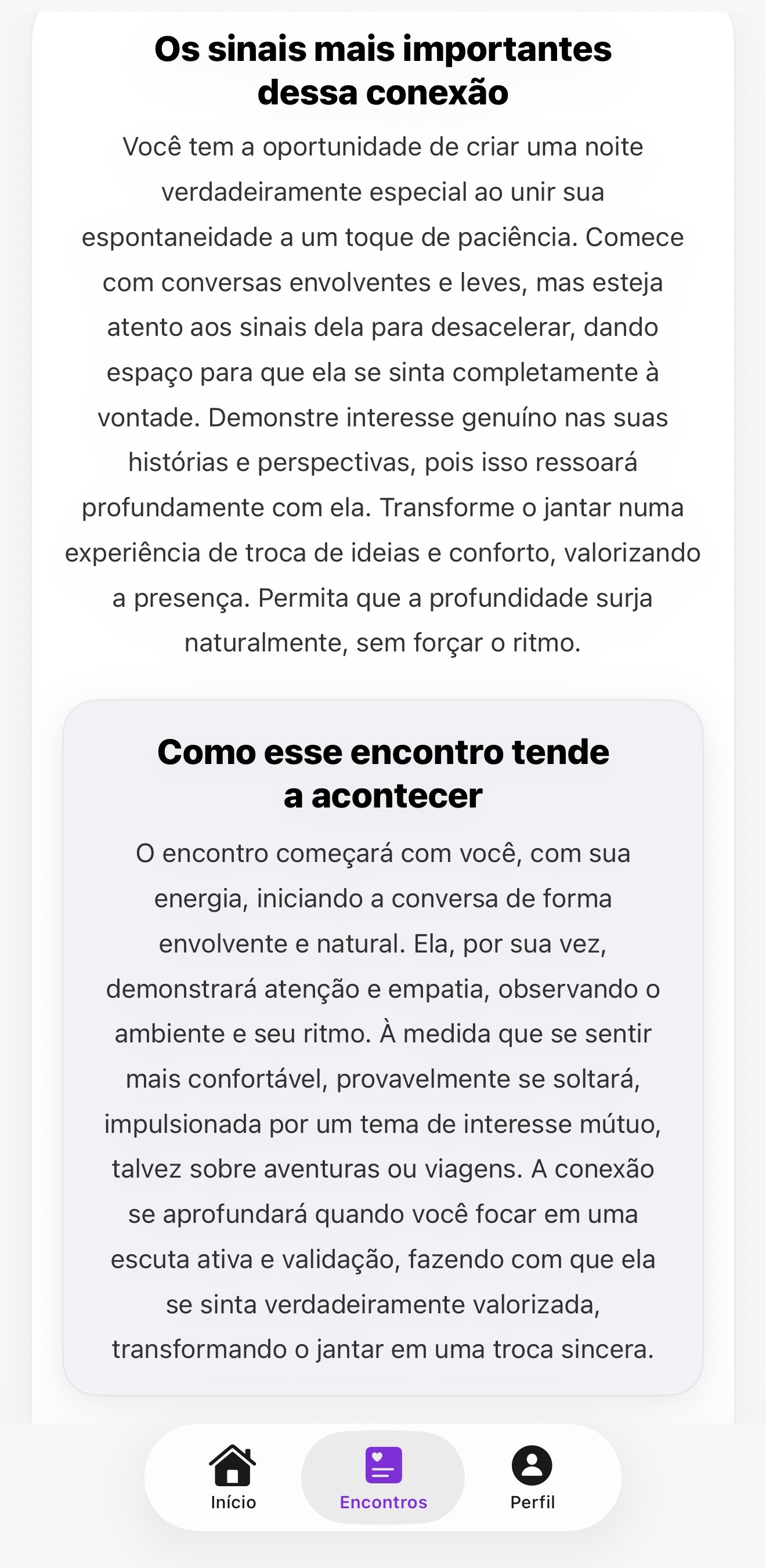 Sinais da conexão — Houpy